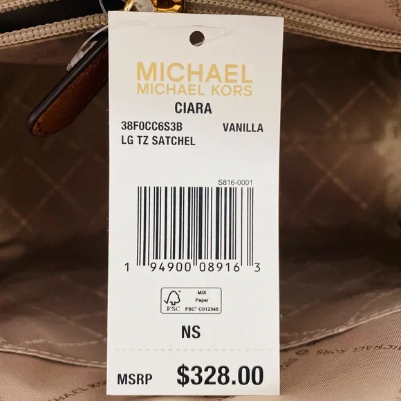 Michael Kors Ciara Large Satchel - Picture 7 of 12